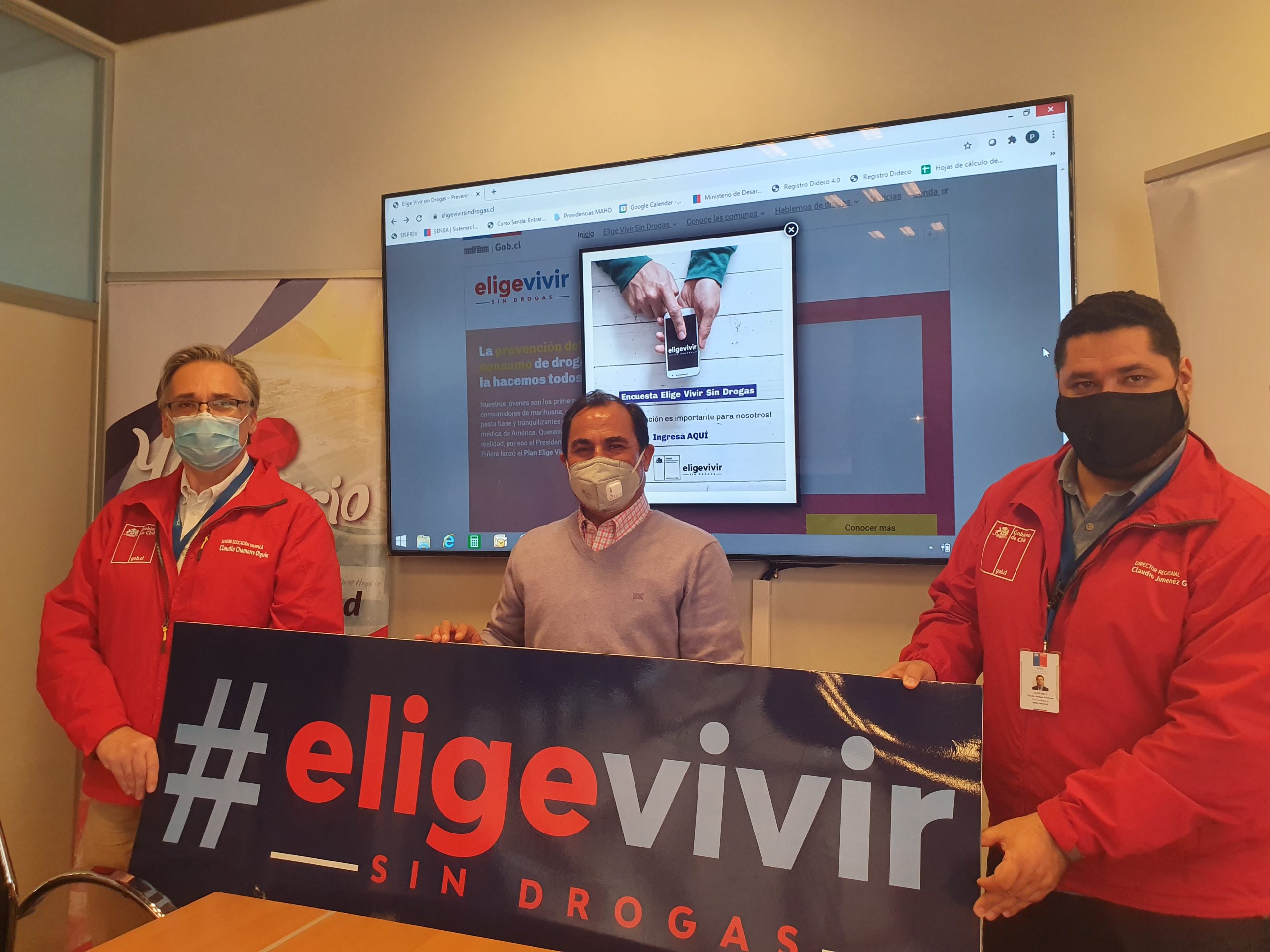 Invitan a estudiantes de 2°Medio de Alto Hospicio a participar en encuesta “Elige Vivir Sin Drogas”