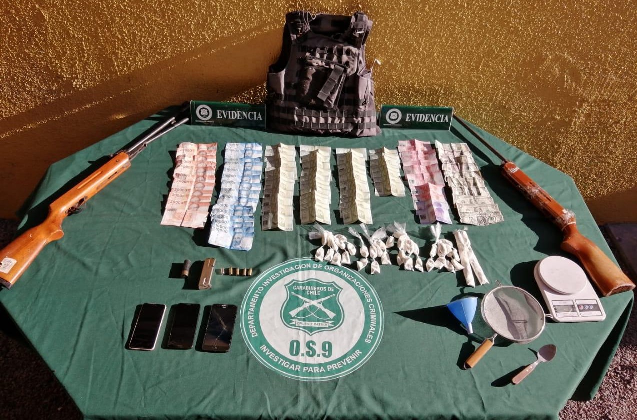 Allanamientos en 5 domicilios: Detenido por tráfico de drogas e infracción a la ley de control de armas