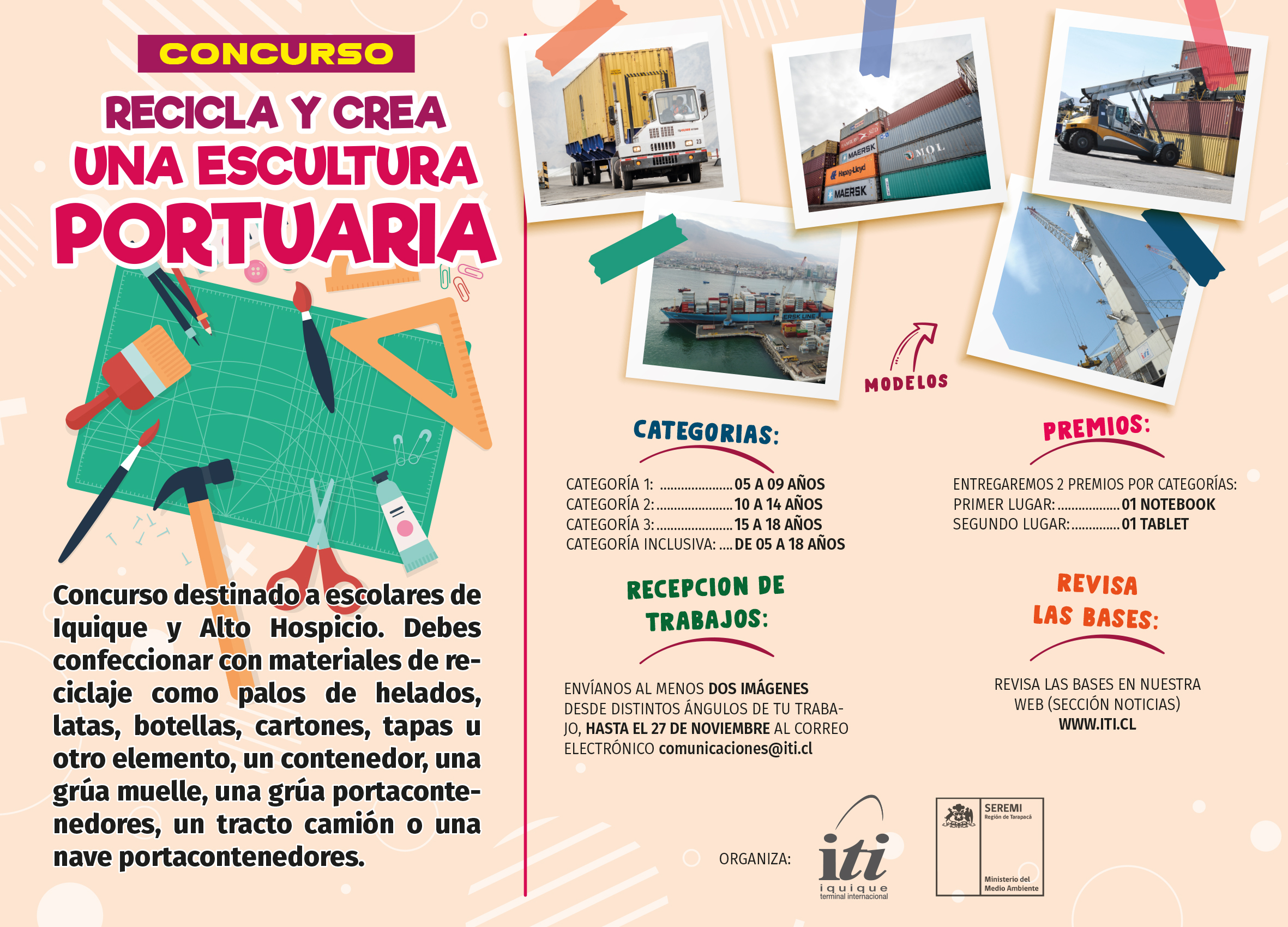 Iquique Terminal Internacional (ITI) y Medioambiente impulsan concurso de reciclaje