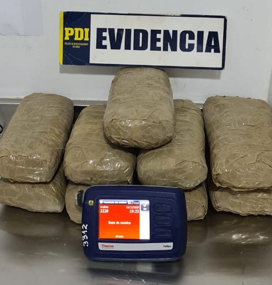 Ingresaban 10 kilos de droga por pasos en las cercanías de Visviri
