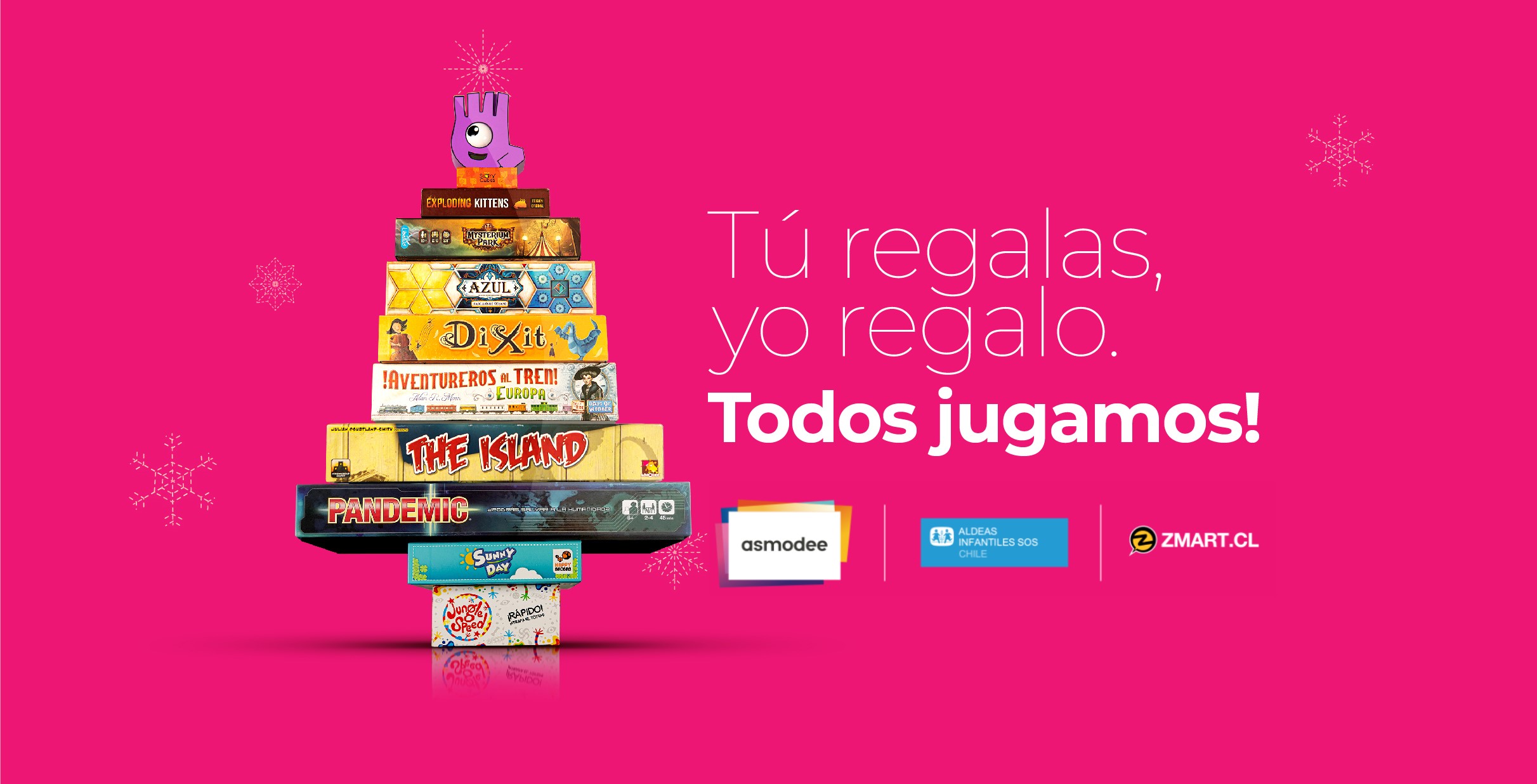 Asmodee Chile impulsa campaña de Navidad junto a Aldeas Infantiles SOS Chile