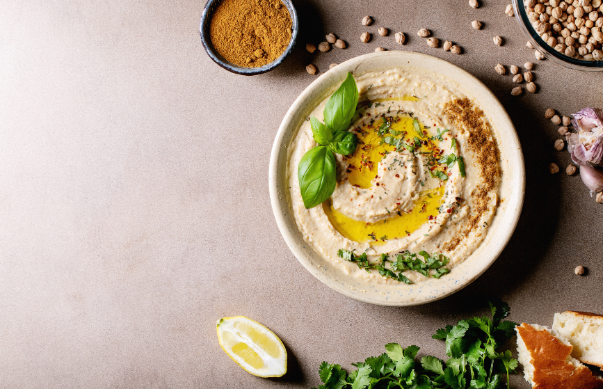 Hummus: el picoteo perfecto y saludable para esperar Navidad