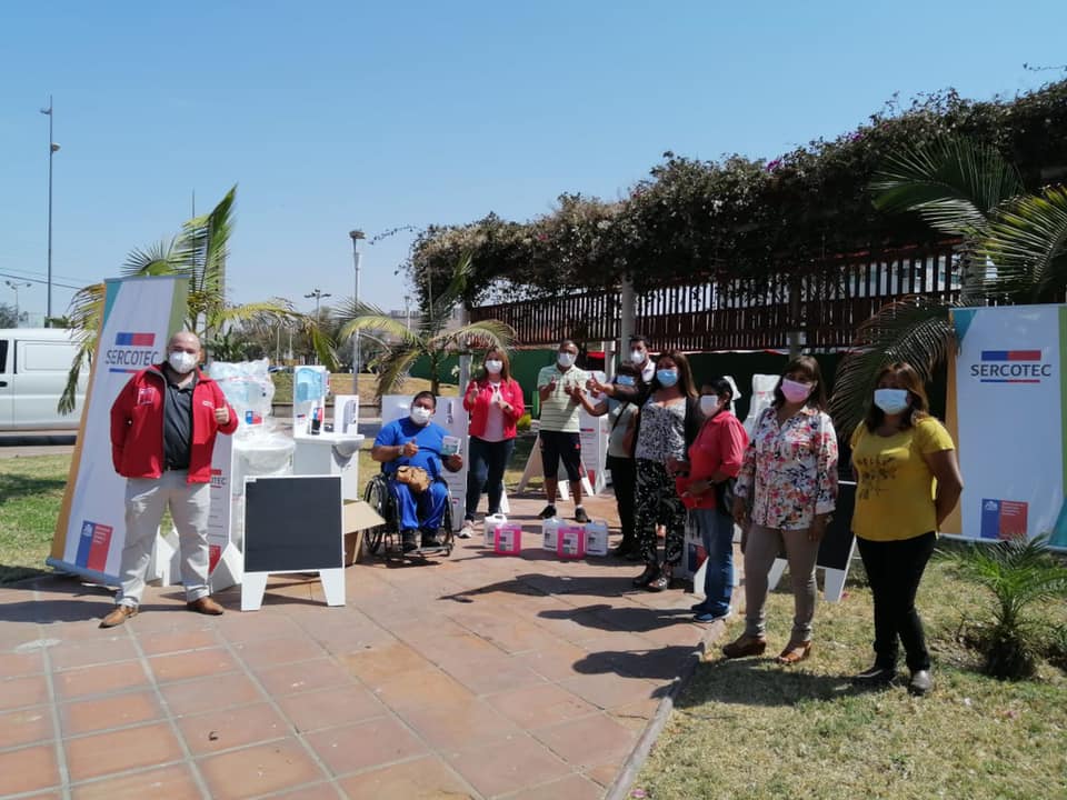 SERCOTEC comenzó la segunda entrega de kits de sanitización a ferias libres