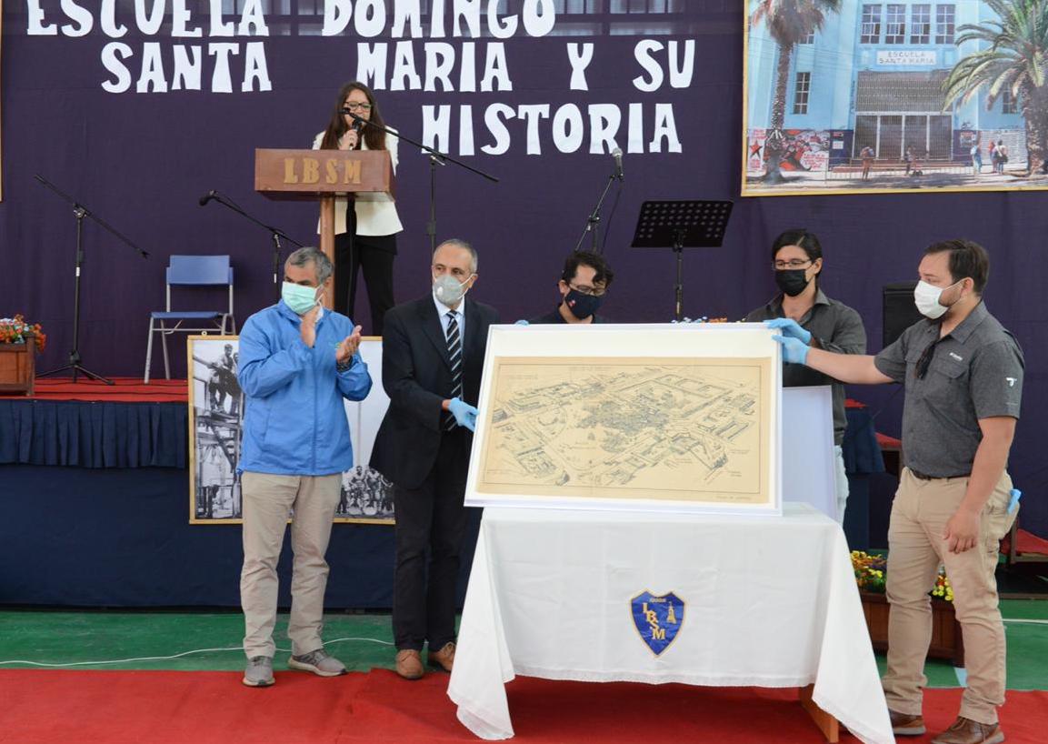 Premio Nacional de Arquitectura entrega a Iquique antiguo plano de la Escuela Domingo Santa María