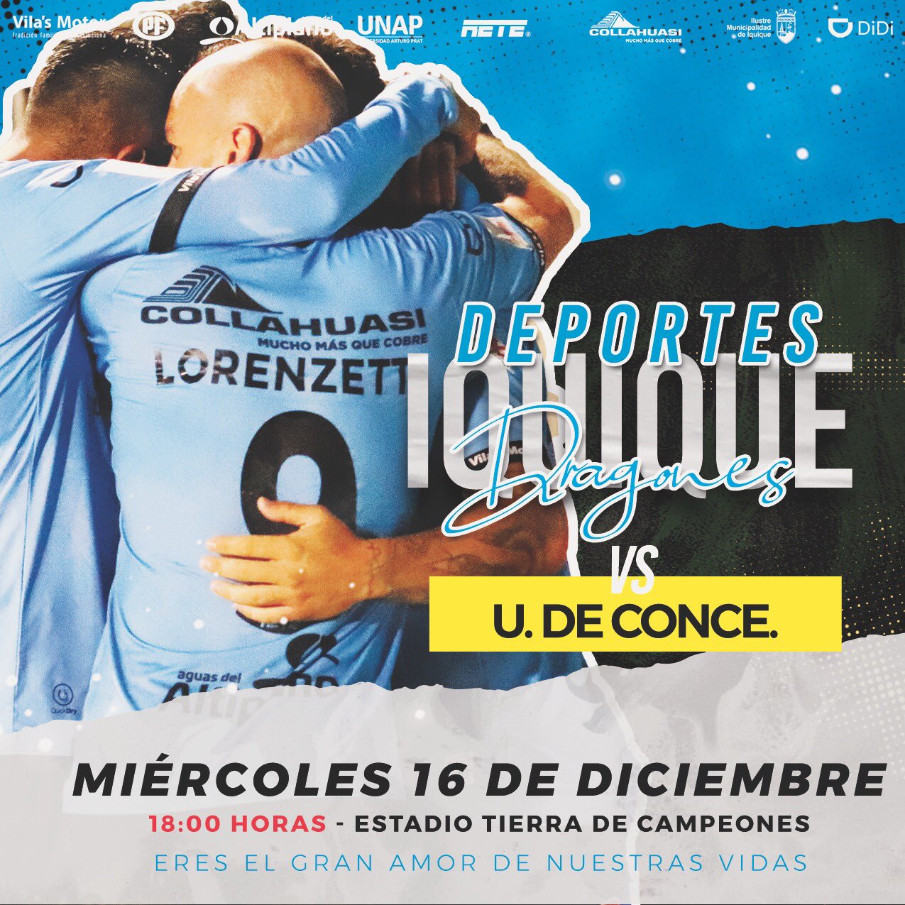 Deportes Iquique con los nervios de punta juega a las 18.00 horas con Universidad de Concepción