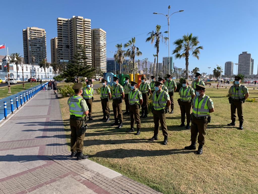 Carabineros de Tarapacá: 185 detenidos durante el fin de semana