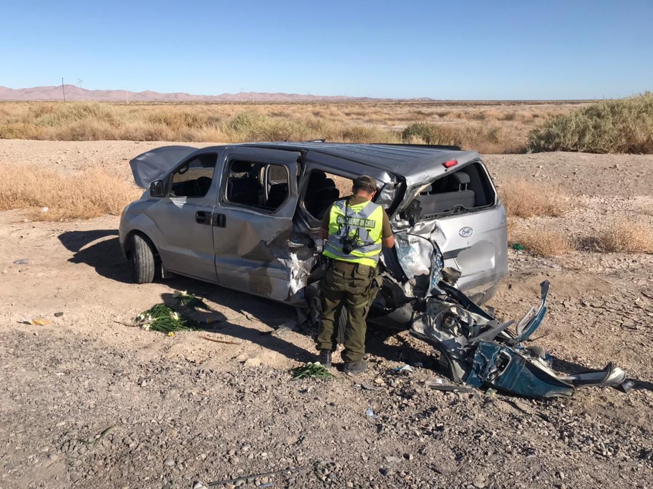 Esta madrugada: Choque con resultado de muerte en ruta Huara-Colchane