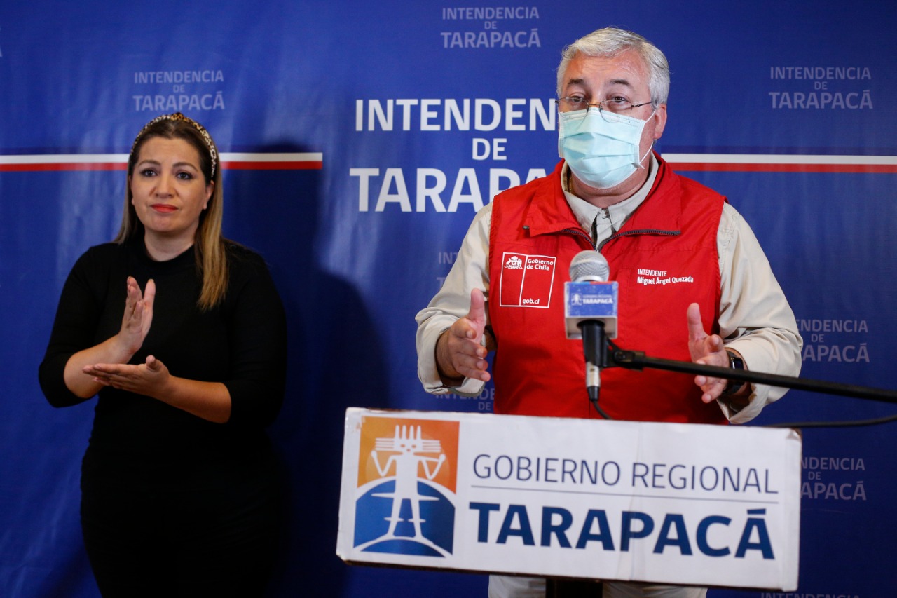 Autoridades presentan medidas adicionales para reforzar la cuarentena en Iquique y Alto Hospicio