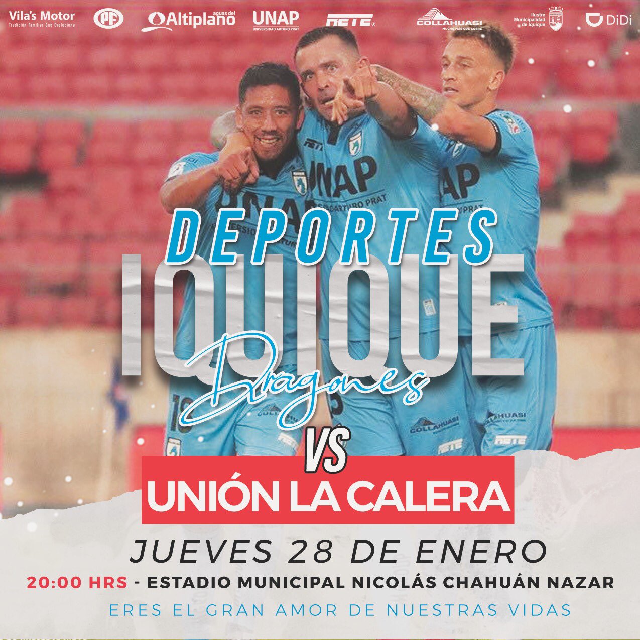 Dragones celestes juegan mañana con Unión La Calera, en el Estadio «Nicolás Chahuán»