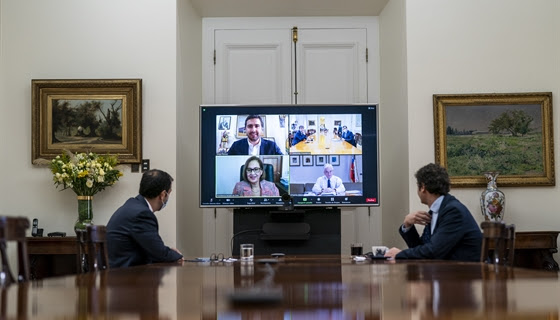 Presidente Piñera se reúne con la Presidenta del Senado y el Presidente de la Cámara de Diputados