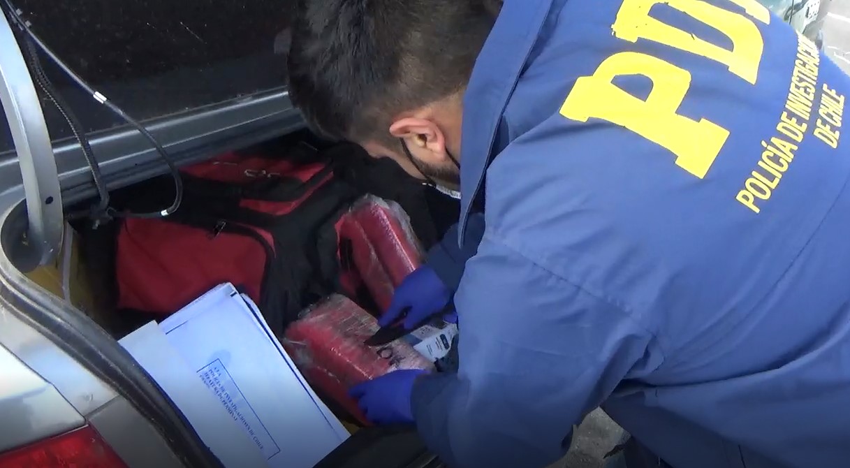 BRIANCO de la PDI detuvo a dos implicados en tráfico de drogas incautando más de 130 kilos de droga