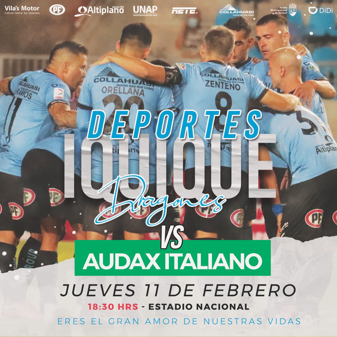 Deportes Iquique se la juega hoy con Audax Italiano a partir de las 18.30 horas