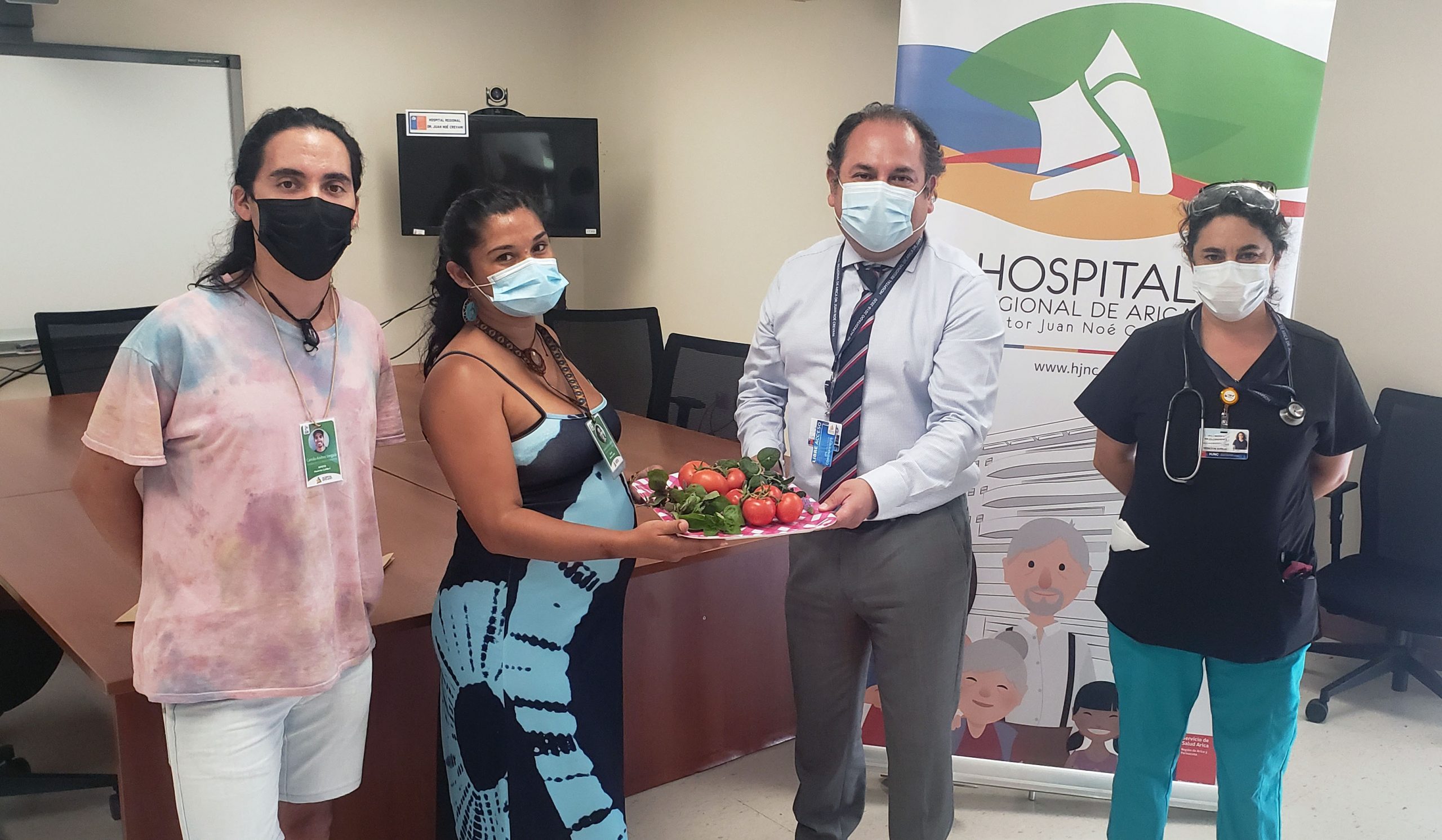 ONG Huerto Orgánico Colibrí entregó primera cosecha de tomates al Hospital de Arica
