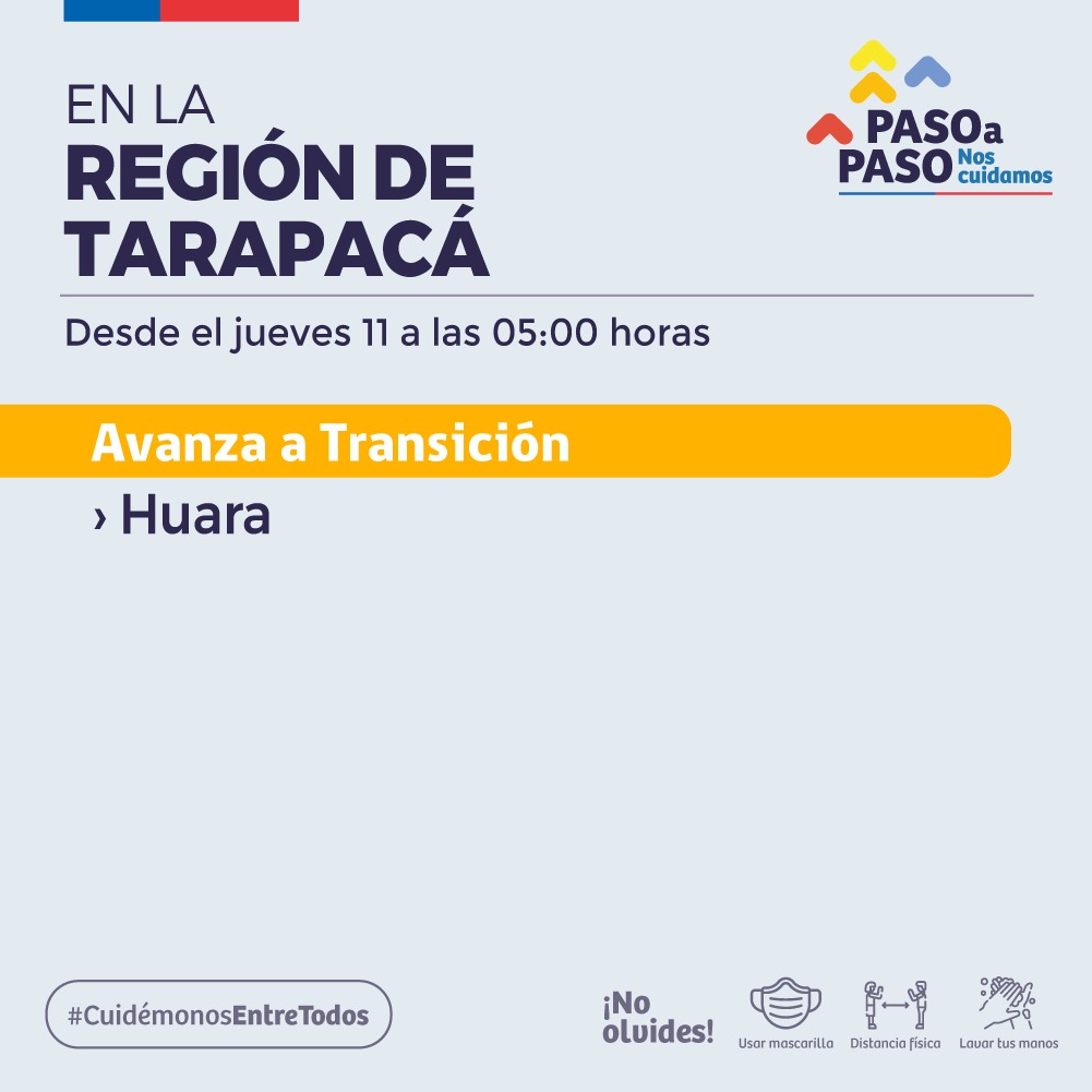 Huara avanza a etapa de Transición en Plan Paso a Paso