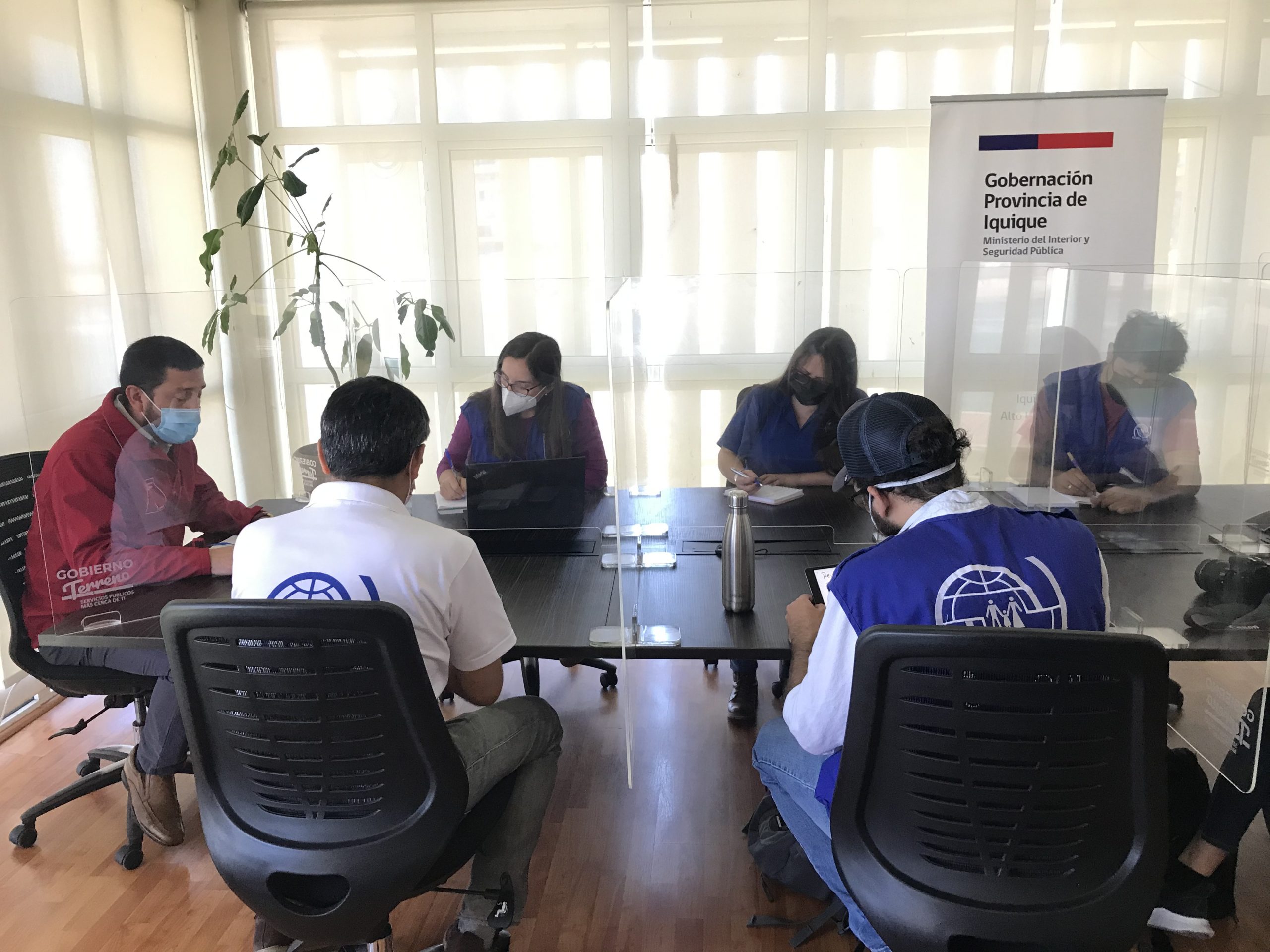 Gobernación de Iquique informa del catastro de migrantes actualizado a la Organización Internacional para la Migración