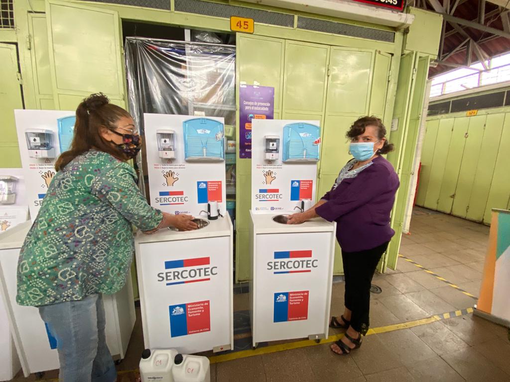 Sercotec entrega Kits de Sanitización para fortalecer sectores comerciales de la región