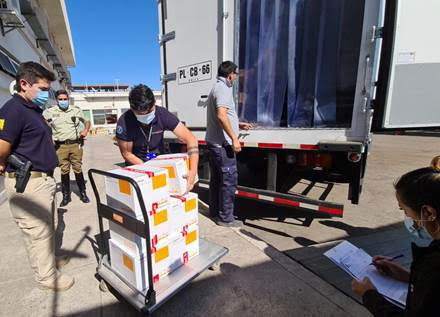 Tarapacá recibe nueva remesa de vacunas contra COVID-19