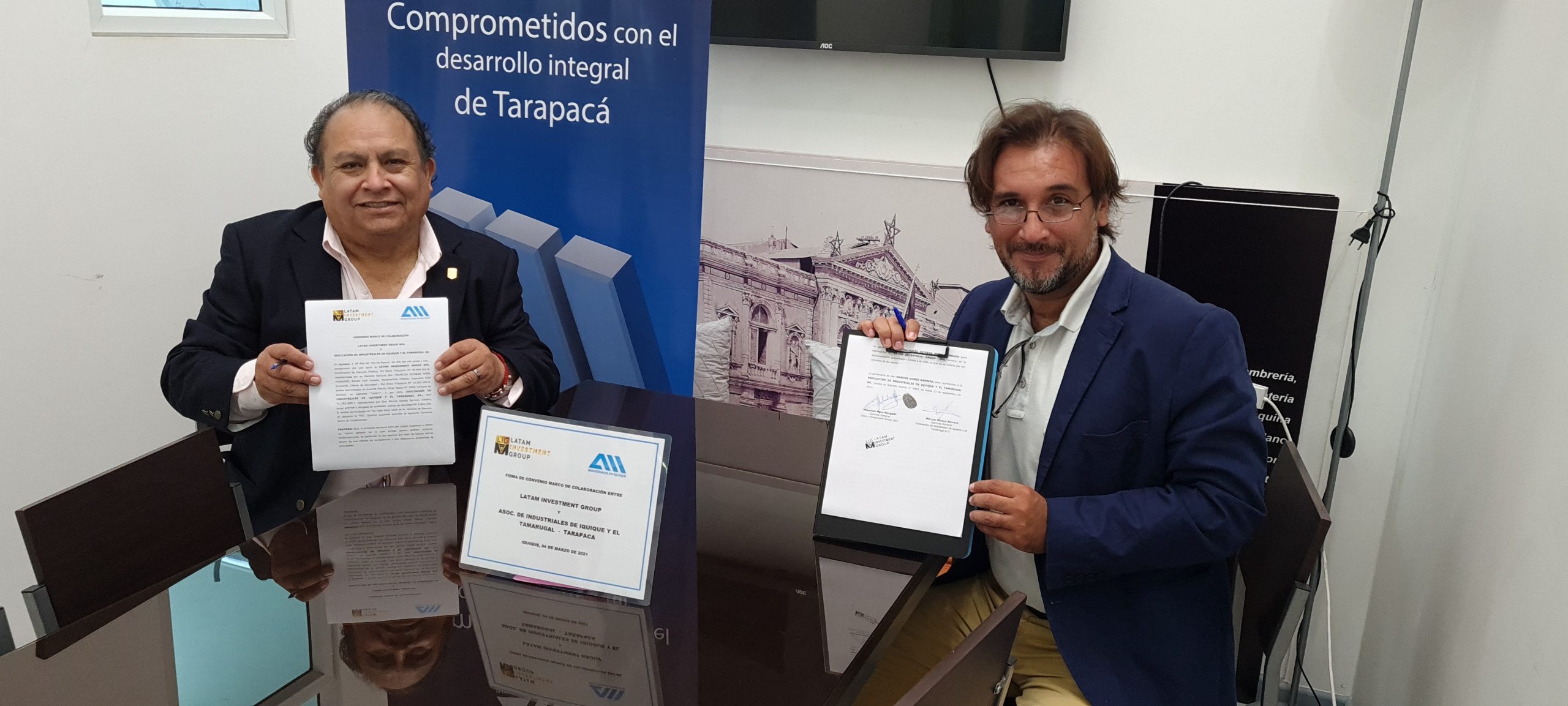 Asociación de Industriales de Iquique, El Tamarugal (AII) y Latam Investment Group (LIG) firman convenio de colaboración