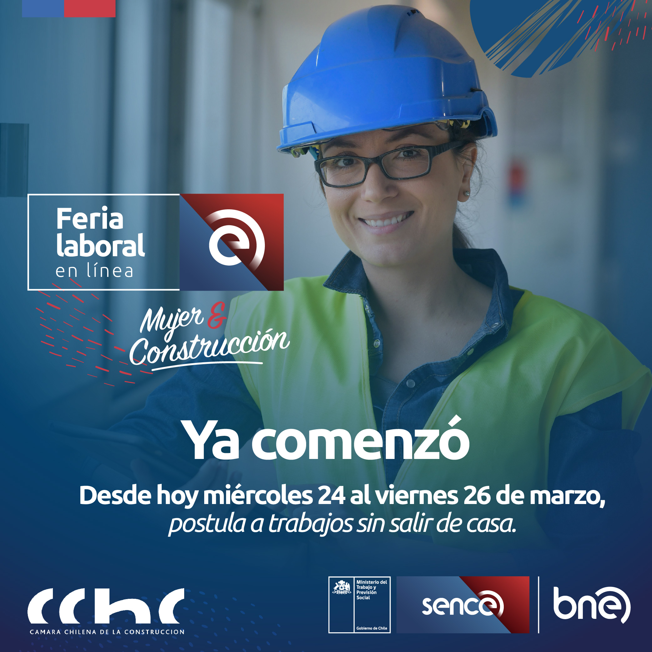 Sence, CChC y la BNE abren postulación a cupos para mujeres en la construcción