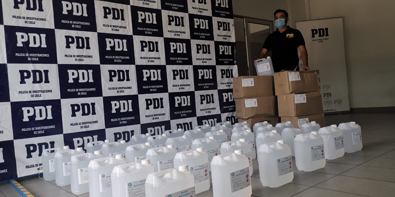 Detectives incautaron 185 litros de alcohol no registrado por el ISP