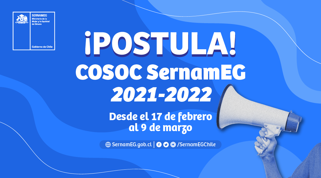 SernamEG Tarapacá invita a organizaciones ciudadanas a postular al Consejo Nacional de la Sociedad Civil (COSOC)
