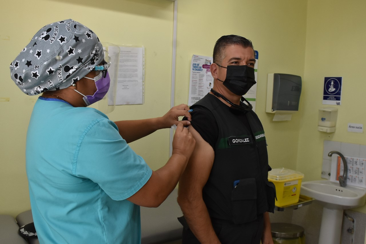 En Gendarmería iniciaron vacunación de segunda dosis de la SARS-CoV-2