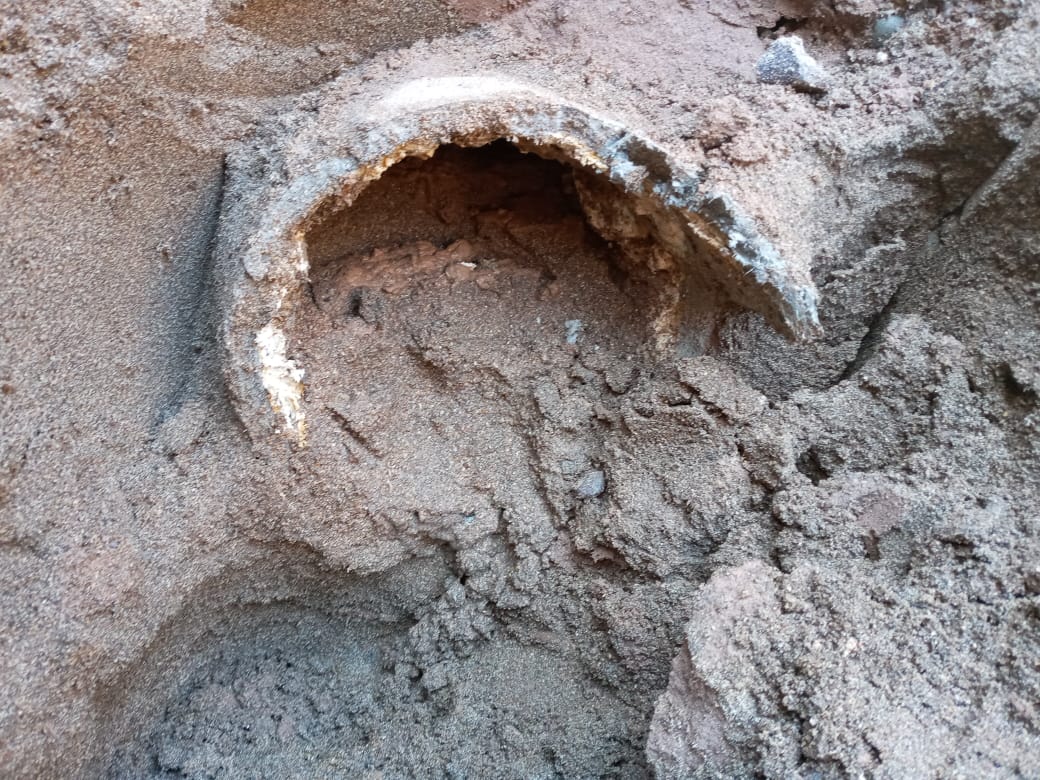 Aguas del Altiplano reparó colector dañado