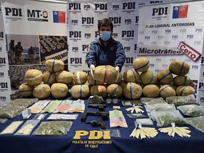 Tarapacá: Fiscalía y PDI detienen banda de narcotráfico que operaba en Iquique