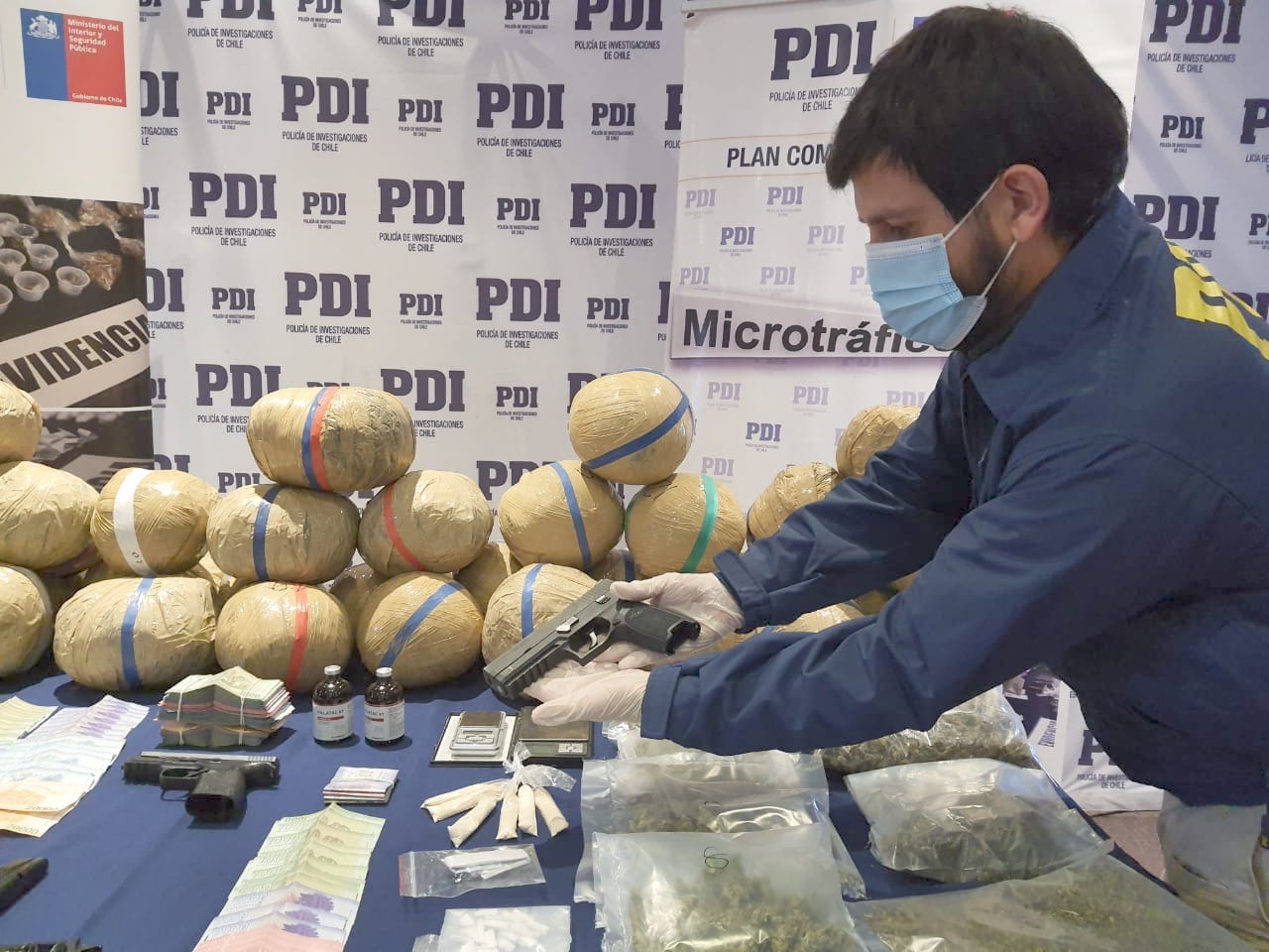 PDI Tarapacá desarticula banda criminal dedicada a proveer droga a microtraficantes de Iquique