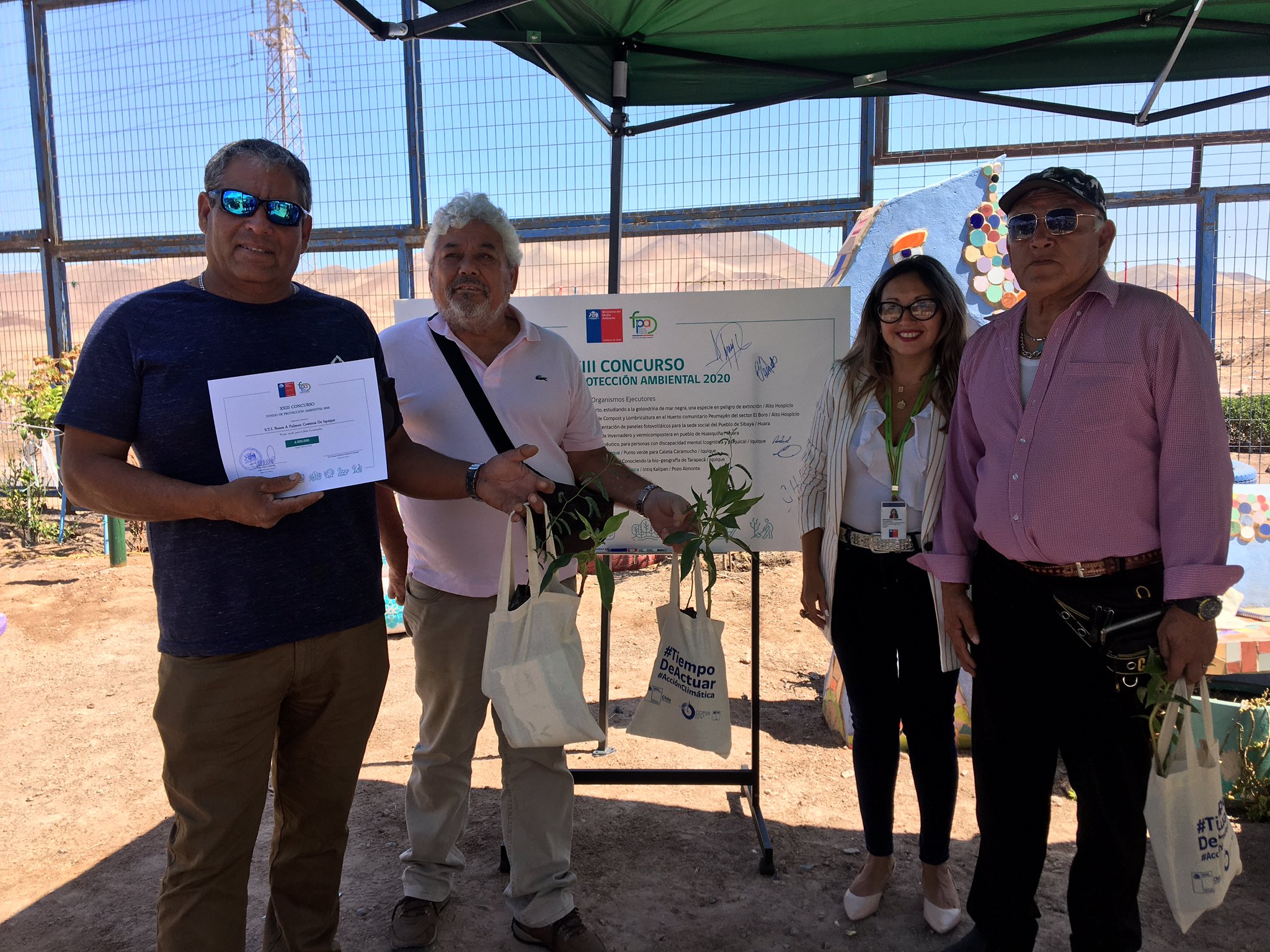 Punto Verde en caleta Caramucho financiado por fondo de protección ambiental