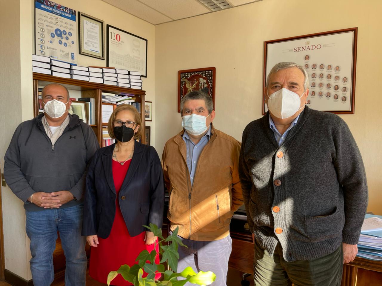 Pescadores artesanales sesionaron con expresidenta del Senado