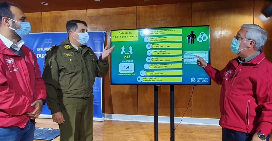 Carabineros de Tarapacá ha desarticulado 26 bandas delictuales durante el presente año