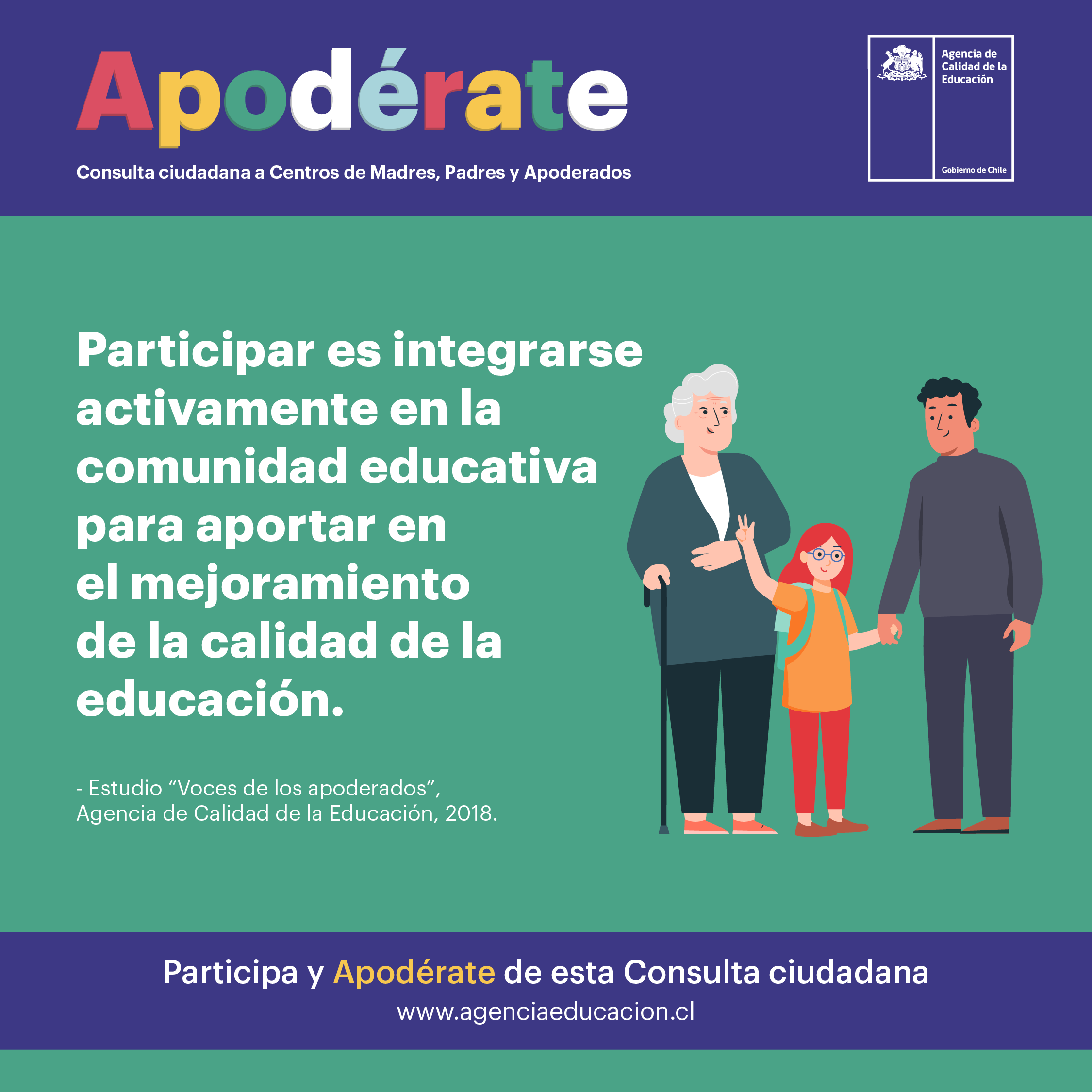 Apodérate: consulta ciudadana busca conocer la experiencia de centros de padres en pandemia