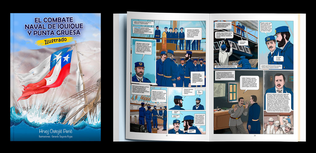 “El Combate Naval de Iquique y Punta Gruesa Ilustrado», nuevo aporte histórico cultural de Hrvoj Ostojic