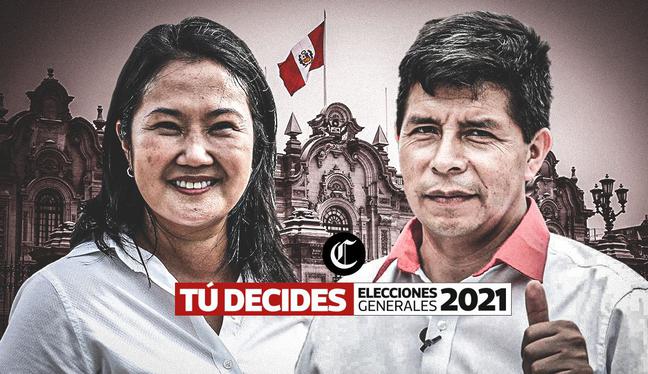Segunda vuelta en Perú: Castillo estrecha distancia y Fujimori lidera por algo más de 100 mil votos
