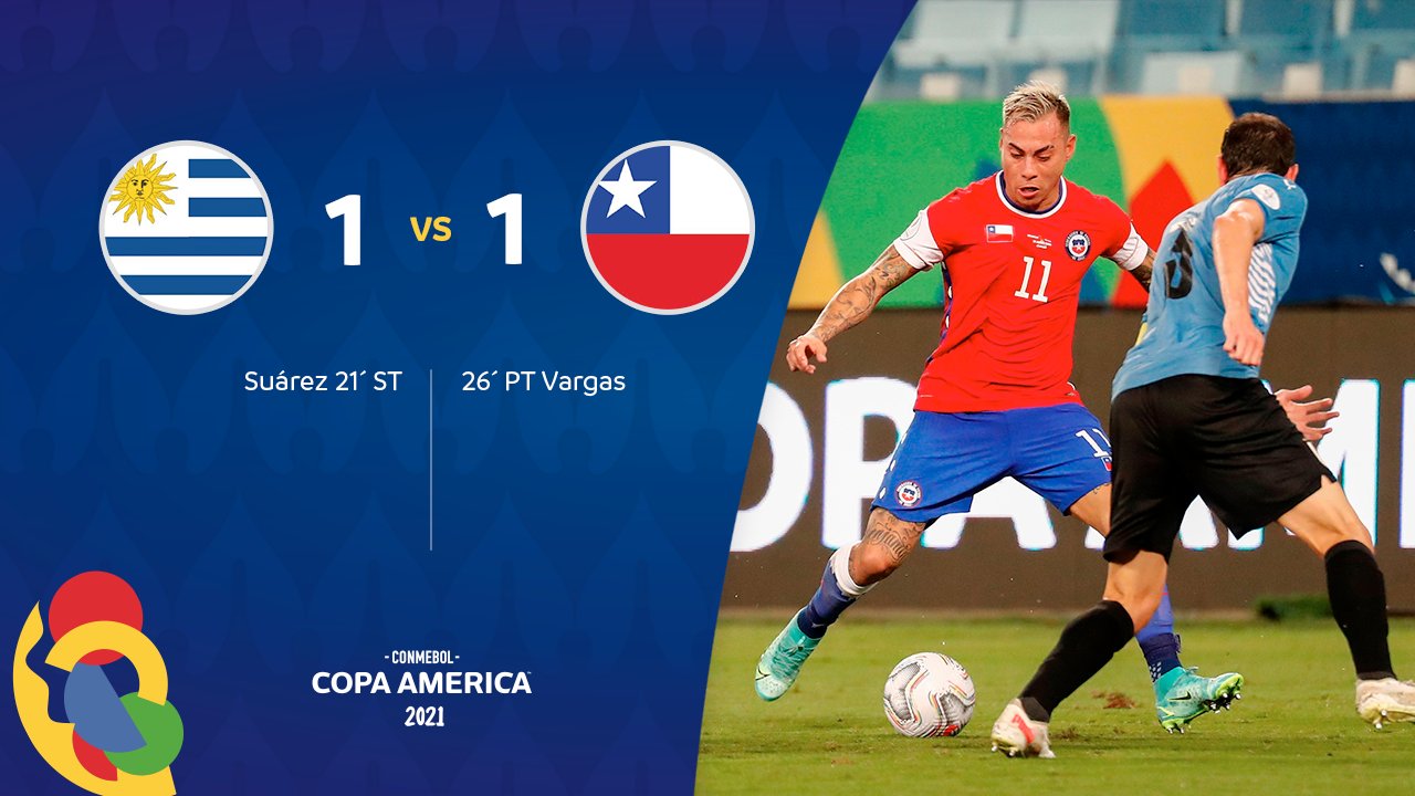 Chile empató ante Uruguay y acaricia la clasificación en Copa América