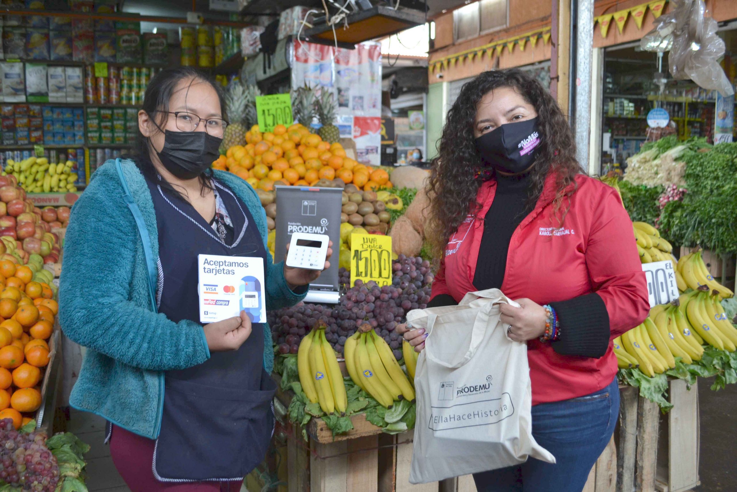 PRODEMU entrega equipos para pagos con tarjetas a mujeres feriantes de Tarapacá