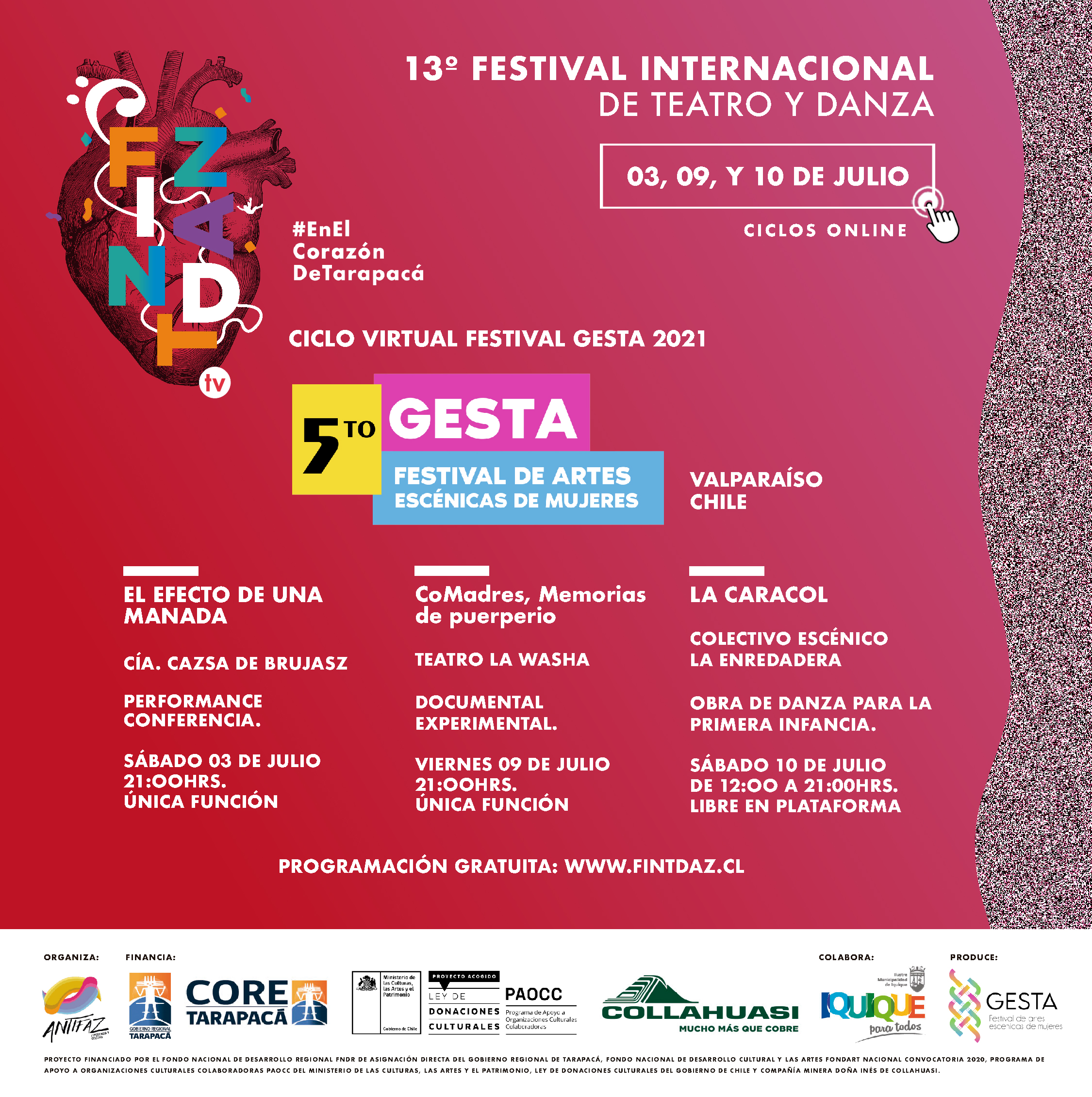 Tarapacá: A FINTDAZ llega GESTA, el Festival de Artes Escénicas de Mujeres