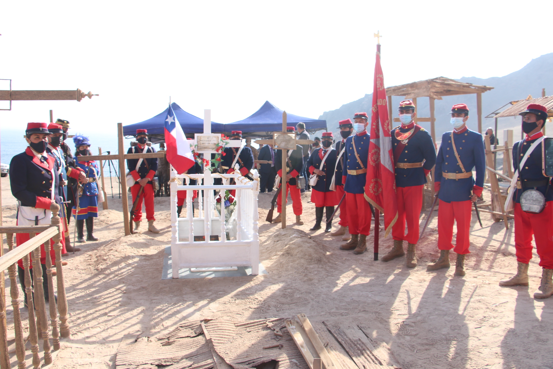 Rinden Honores a “Cantinera” de la Guerra del Pacífico en Cementerio de Pisagua