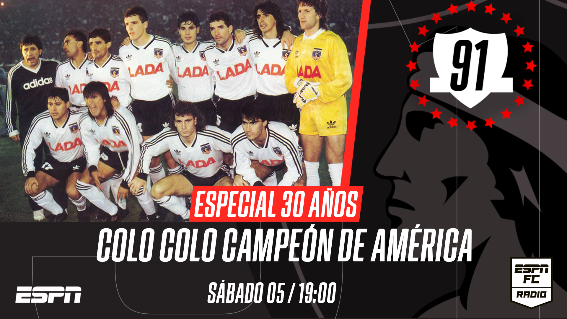A 30 años de la histórica Copa Libertadores ganada por Colo Colo