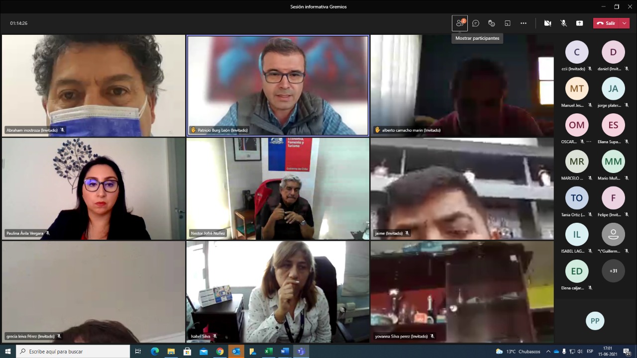 Seremi de Economía se reúne con gremios tarapaqueños para informar sobre Bono PYME y nuevas medidas de apoyo