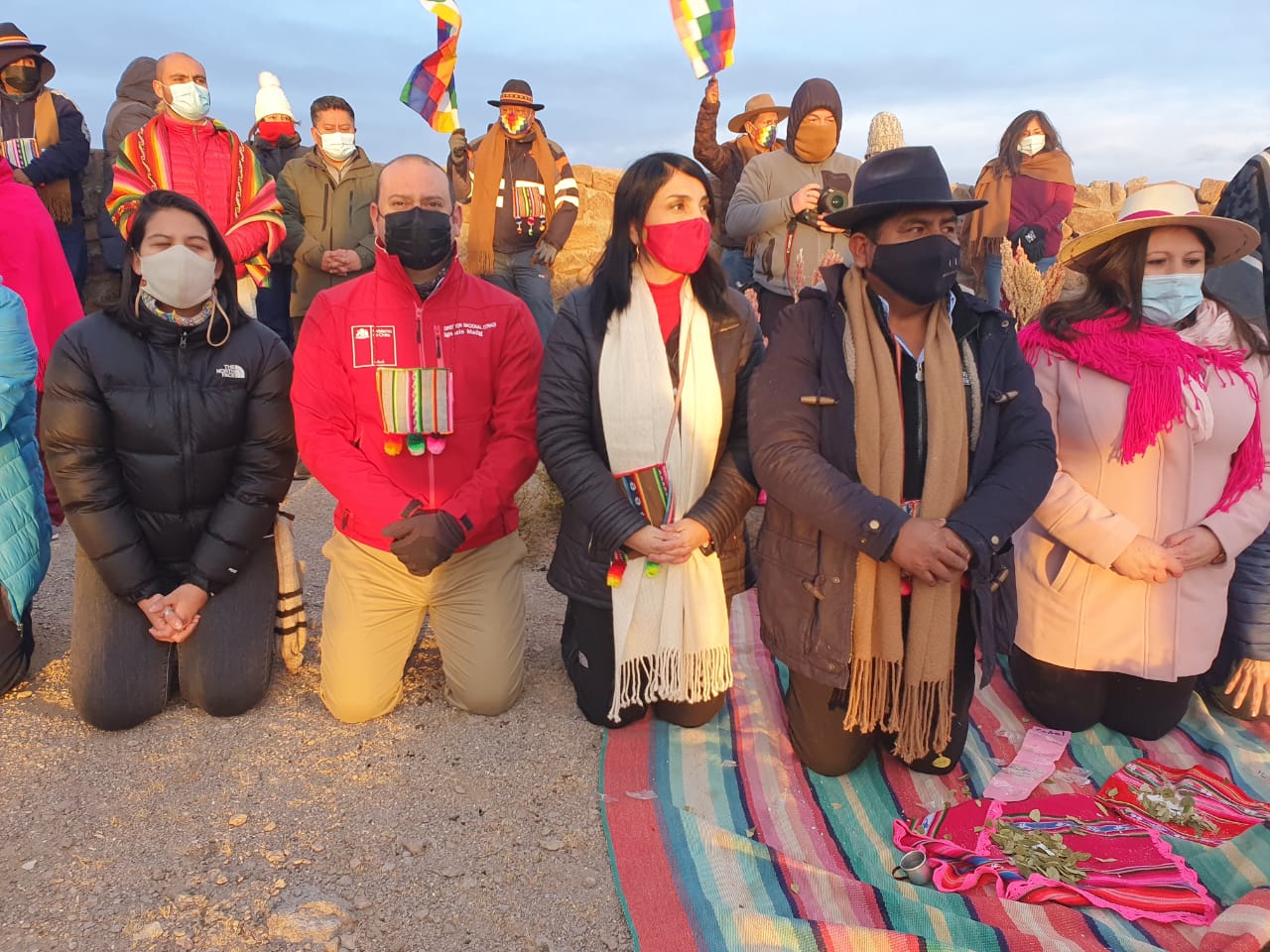 Ministra Rubilar, Subsecretaria Balladares y Director Nacional  de CONADI celebraron Machaq Mara en Cariquima