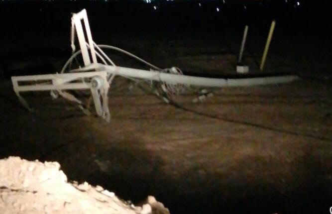 En la madrugada otra vez robaron conductor en la línea eléctrica Cerro Tarapacá
