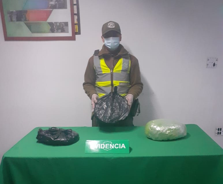 Detenido por tráfico de drogas en bus que venía de Colchane