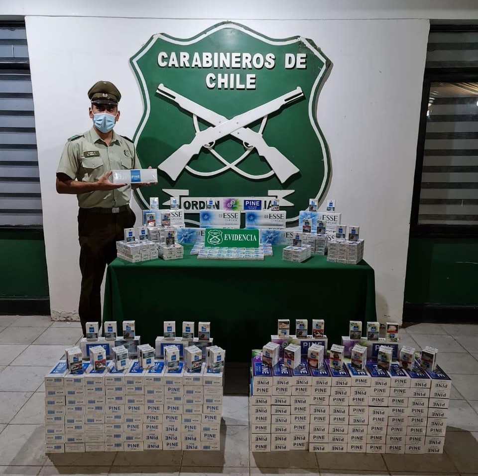 Detenida por contrabando de cigarrillos en Pozo Almonte