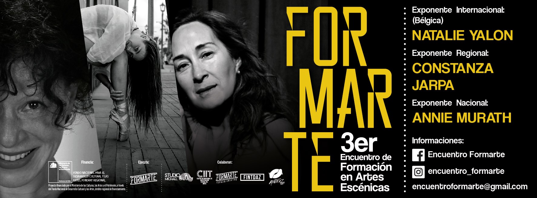 Invitan a  artistas a participar del  Tercer Encuentro de Formación en Artes Escénicas