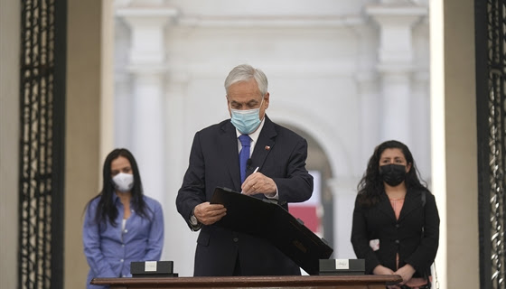 Presidente Piñera presenta proyecto de ley sobre amenaza, coacción y hostigamiento