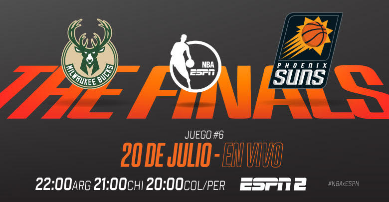 Los Bucks van por el título ante los Suns, en otra gran noche de #NBAxESPN