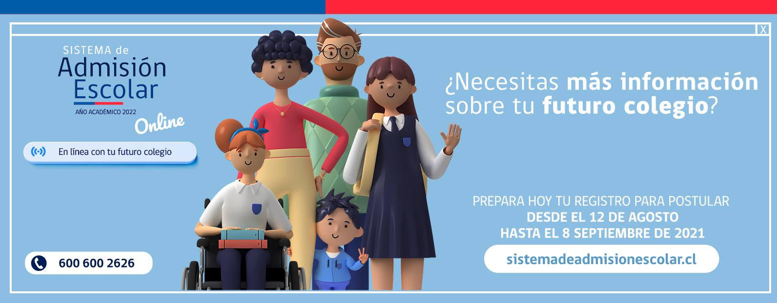 Apoderados ya pueden registrarse en el Sistema de Admisión Escolar y conocer colegios antes de postulación