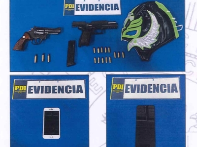 Tarapacá: En prisión preventiva quedaron tres hombres detenidos con armas de fuego